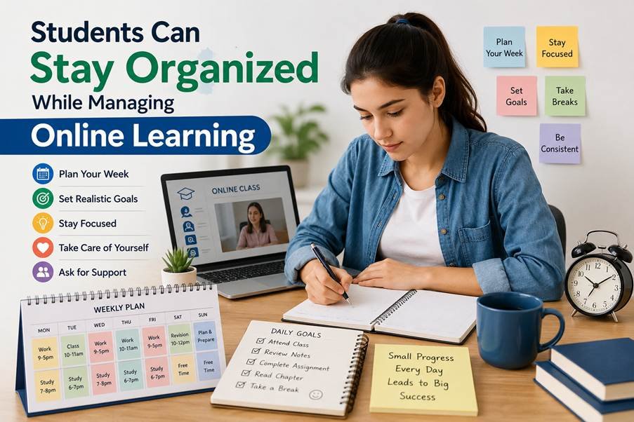 How Students Can Stay Organized While Managing Online Learning and Work